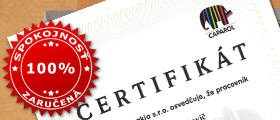 Certifikáty naších pracovníkov